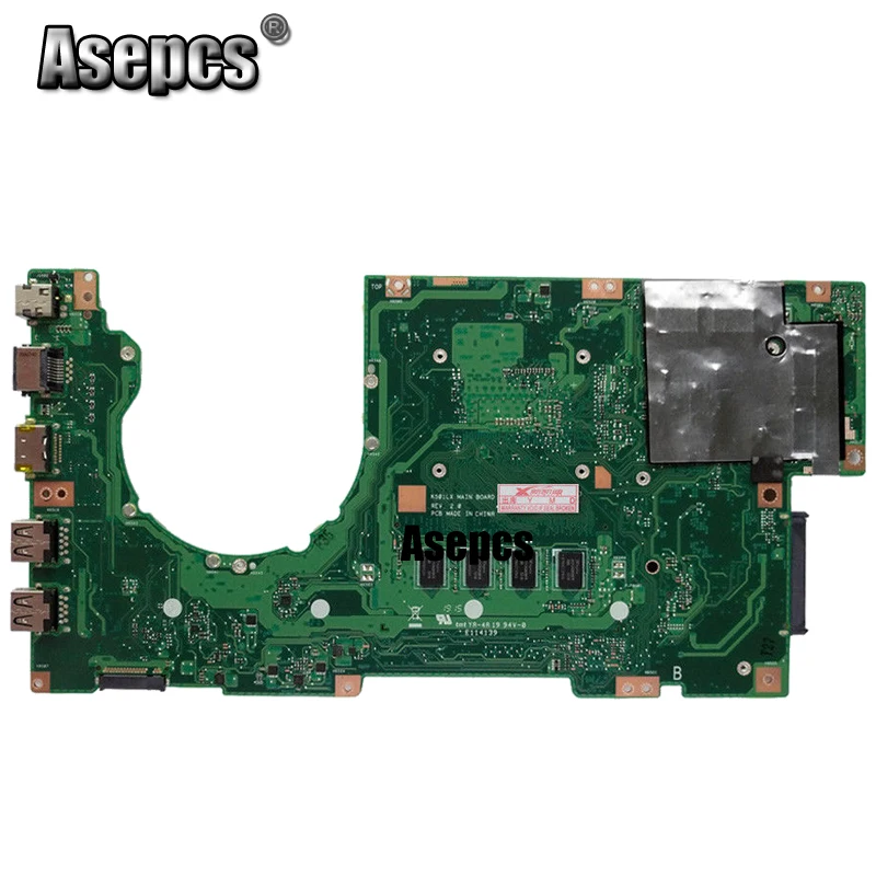Asepcs K501LX материнская плата для ноутбука For Asus A501L V505L K501LB K501L K501 тестовая оригинальная 4G RAM I7 5500U GTX950M|Материнские
