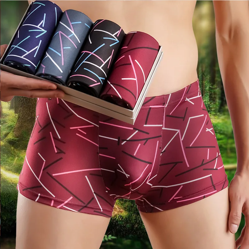 Нижнее белье мужские боксеры шорты из хлопка нижнее трусы Cueca сексуальные Slm