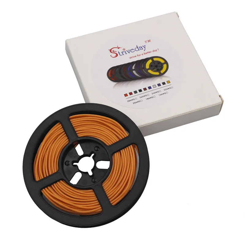 100 meters 328 ft 18AWG flexible silicone wire tinned copper cable stranded 10 color optional DIY connection | Обустройство дома