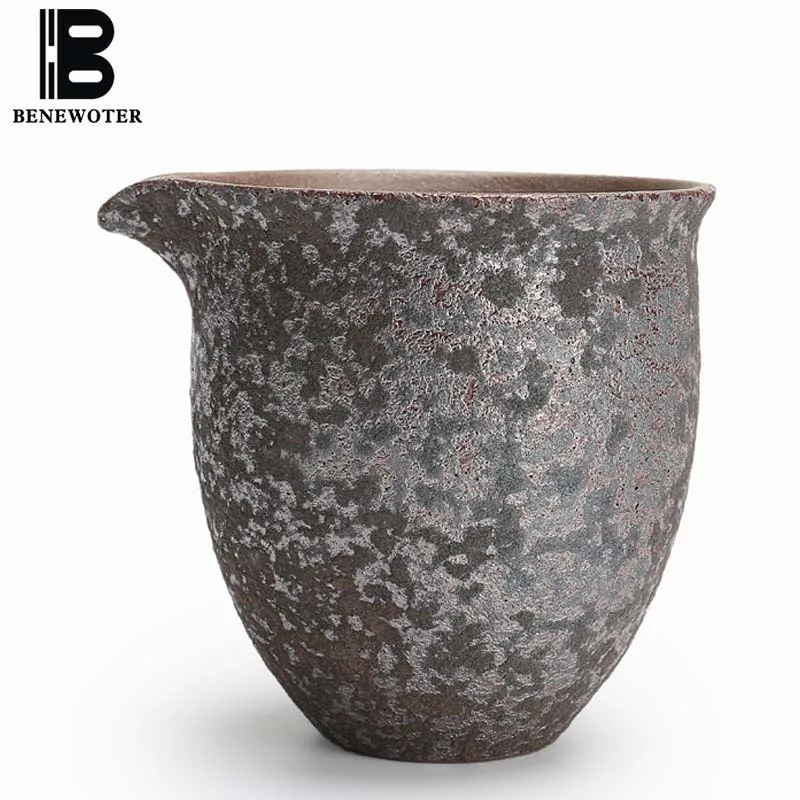 

130ml Creative Vintage Handmade Fair Cup Mug Japanese Gongfu Tea Set Ceramic Coarse Pottery Tea Cup Drinkware Home Dcor Ornament