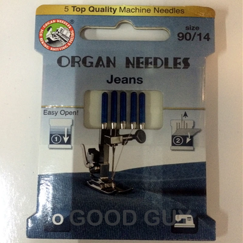 

Domestic Sewing Machine Needles Organ Needles jeans for JEANS Denim fabric 1pack=5pcs