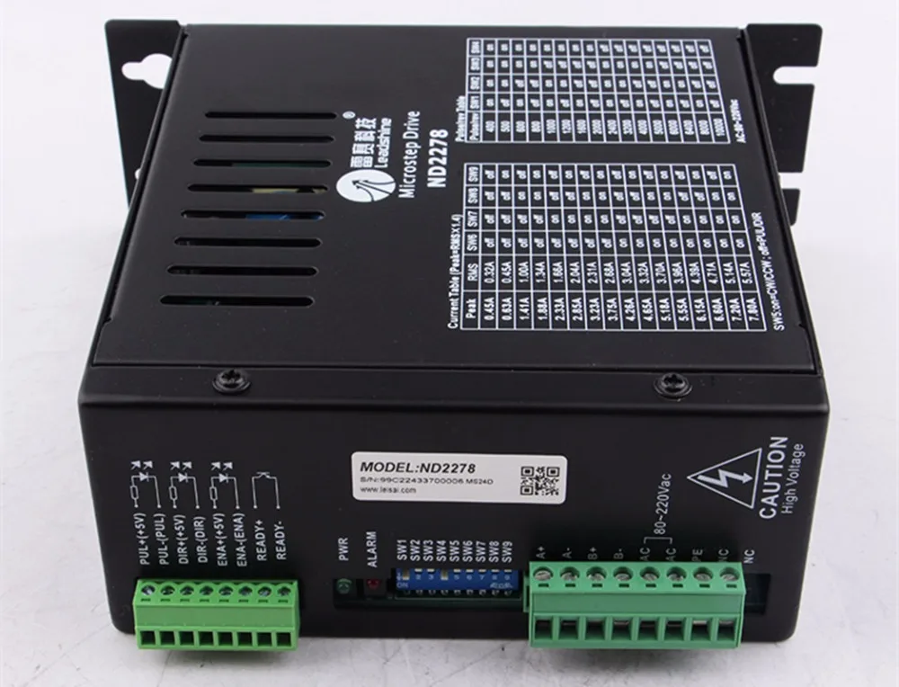 ND2278 обновление MD2278 Leadshine NEMA34 NEMA42 2 фазный Драйвер шагового двигателя 80 220VAC 7.8A ЧПУ