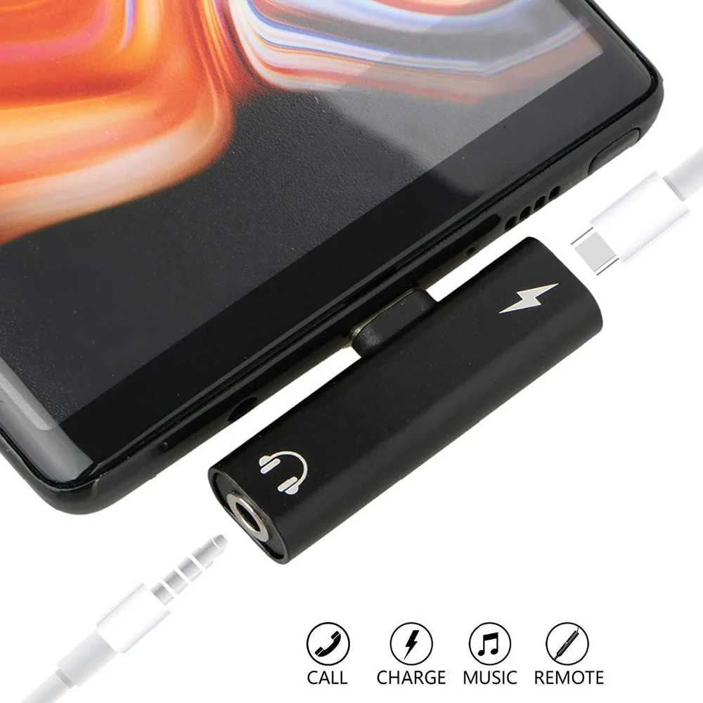 Чери 2 в 1 Тип C Aux 3 5 мм аудио адаптер для наушников Samsung Xiaomi mi 9 Huawei Google HTC USB