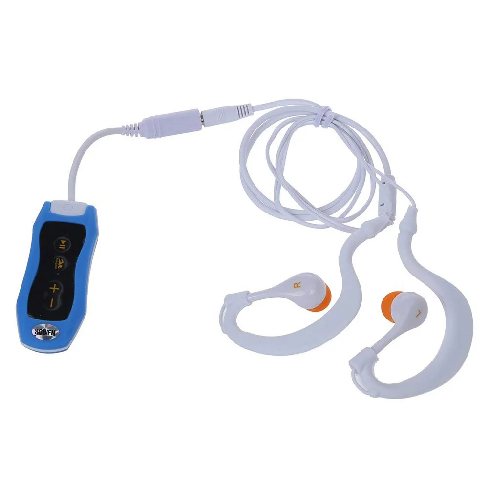 8GB IPX8 Diving USB Surfing Mini Swimming With Clip Rechargeable Outdoor Sport FM Radio Waterproof Portable MP3 Player Music | Электроника