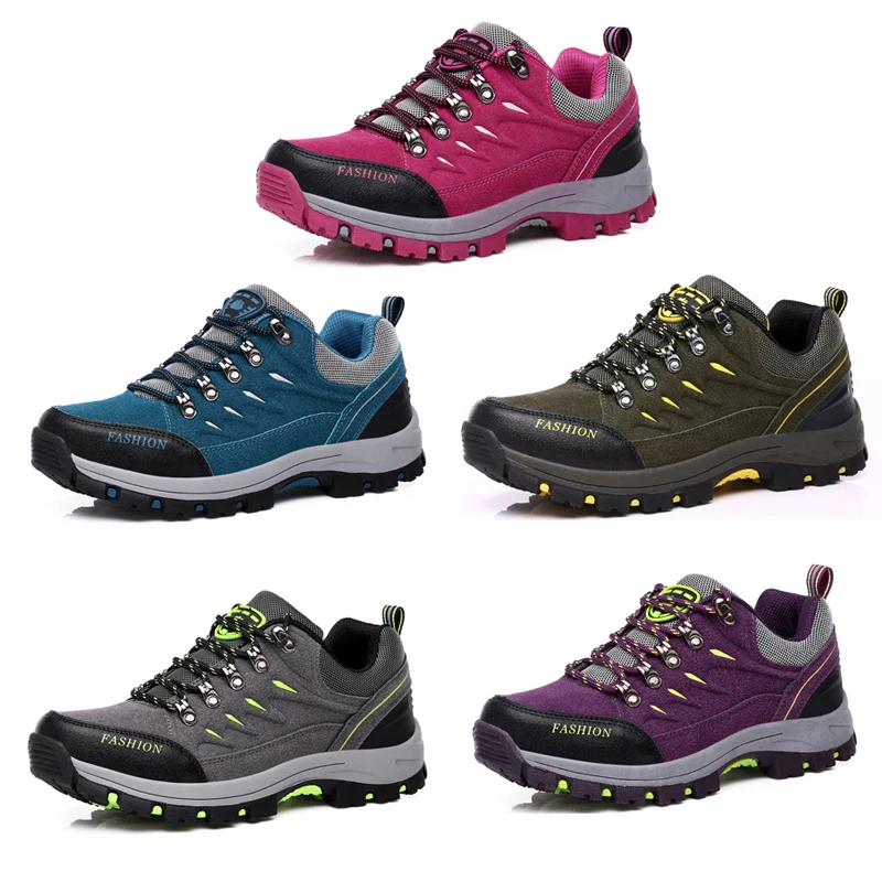 Wear-resistant non-slip outdoor 2018 male hiking shoes increased waterproof men women | Спорт и развлечения