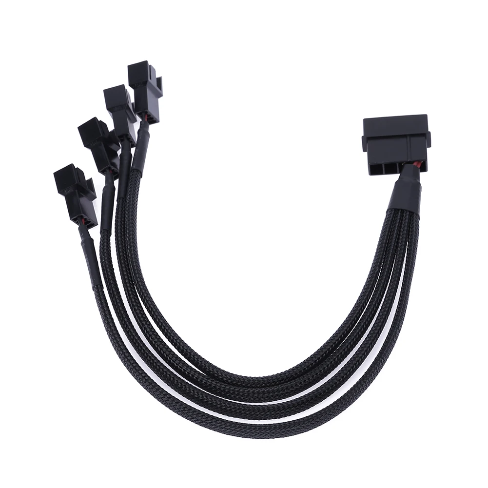 1 шт. 4 контактный IDE Molex на портовый 3Pin/4pin кулер охлаждение разветвитель
