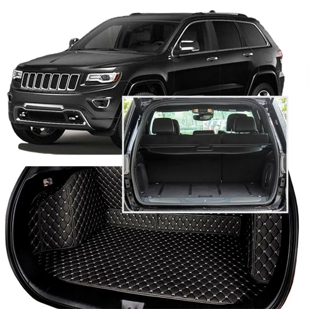 

Full Covered Seat Pad Cargo Box Trunk Floor Mat Carpet Liner For Jeep Grand Cherokee 2014-2017