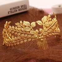 bridal hair jewellery vintage hair comb haar accessoires leaves crown leaf wedding accessories wholesale tiaras women headpiece