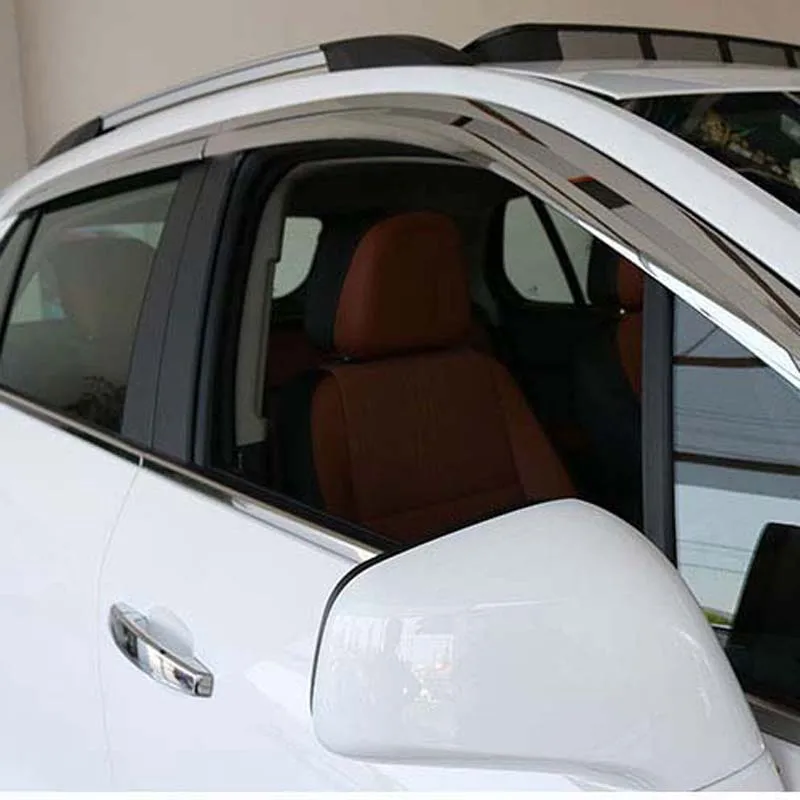 1 комплект новый хромированный козырек от солнца и дождя для Chevrolet Trax 2014 2018|Навесы