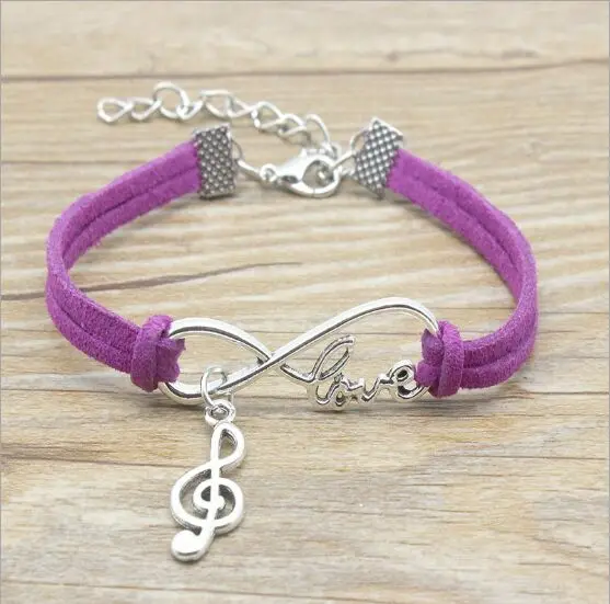 1pcs infinity handmade Women Stylish Music Charms Pendant Bracelet Friendship Gift 7932-7937 | Украшения и аксессуары