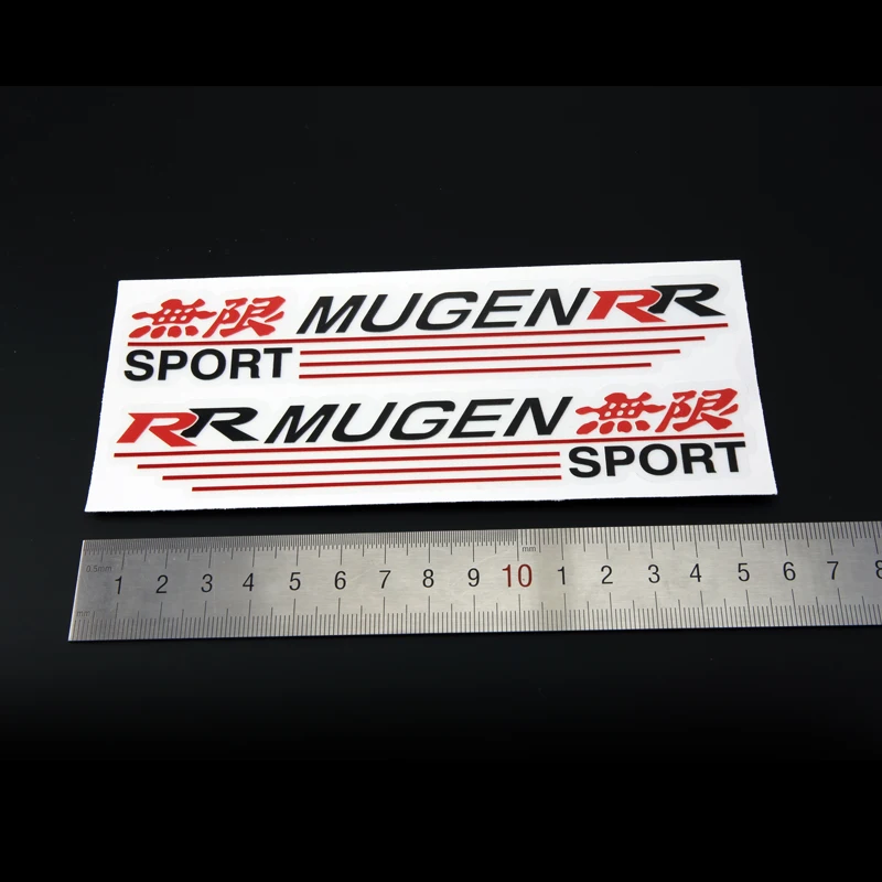 2 X Светоотражающая Автомобильная наклейка на зеркало заднего вида и Mugen R Sport для