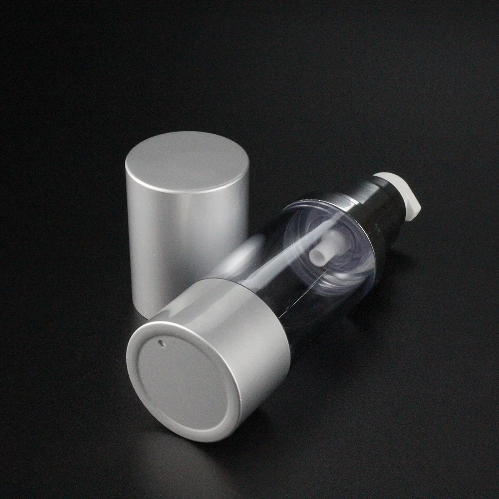 50 шт. алюминия ясно 30 мл безвоздушные косметические бутылки прозрачный