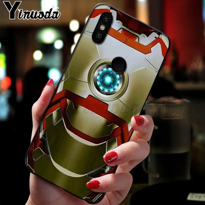 Милые Чехлы для телефона Yinuoda Tony Stark Marvel iron man для xiaomi redmi 7 5plus 6pro 6a 4x go note5 note7 note8pro mi8se 9se