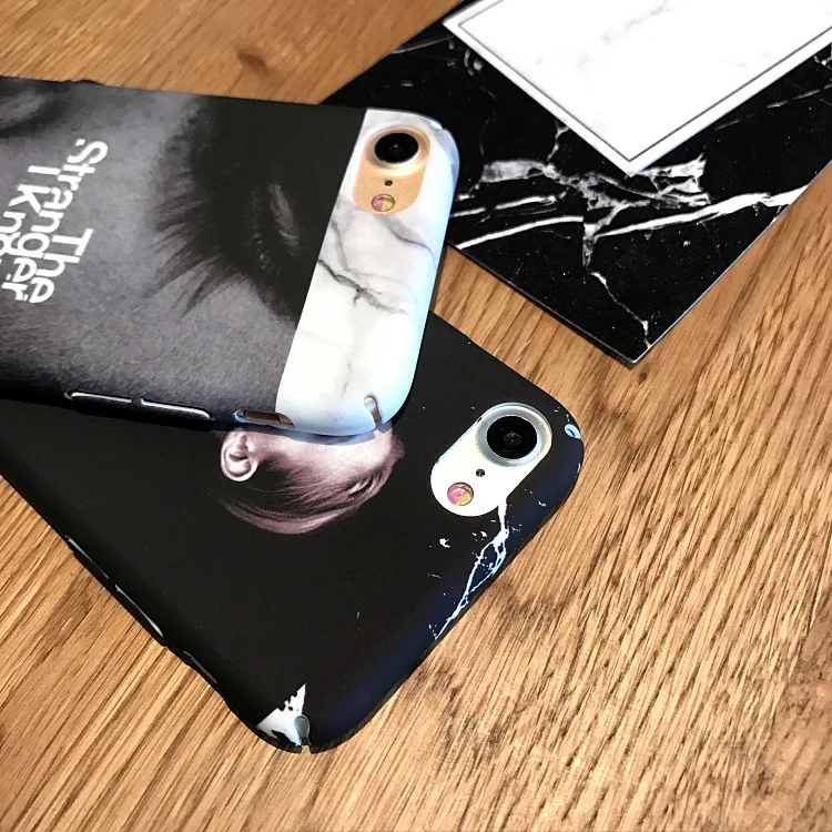 Модный Ретро чехол для телефона с абстрактным рисунком iPhone 7 7plus черный и белый