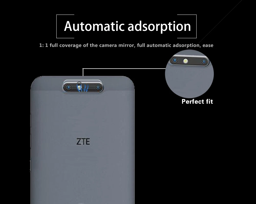 Ультра тонкая задняя Камера объектив из закаленного Стекло пленка для ZTE лезвие V8