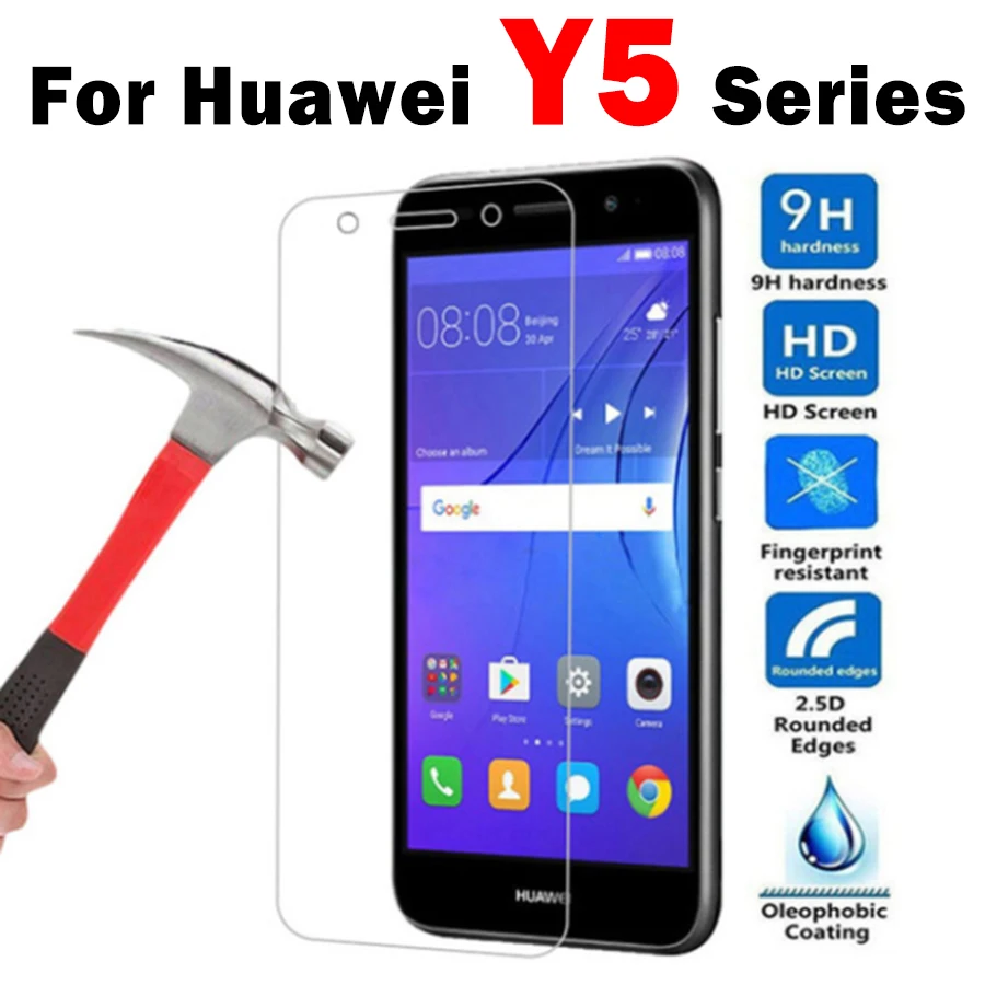 Защитное стекло для huawei y5 lite 2018 prime ii y6 y 5 2017 5y защитное покрытие экрана huavei
