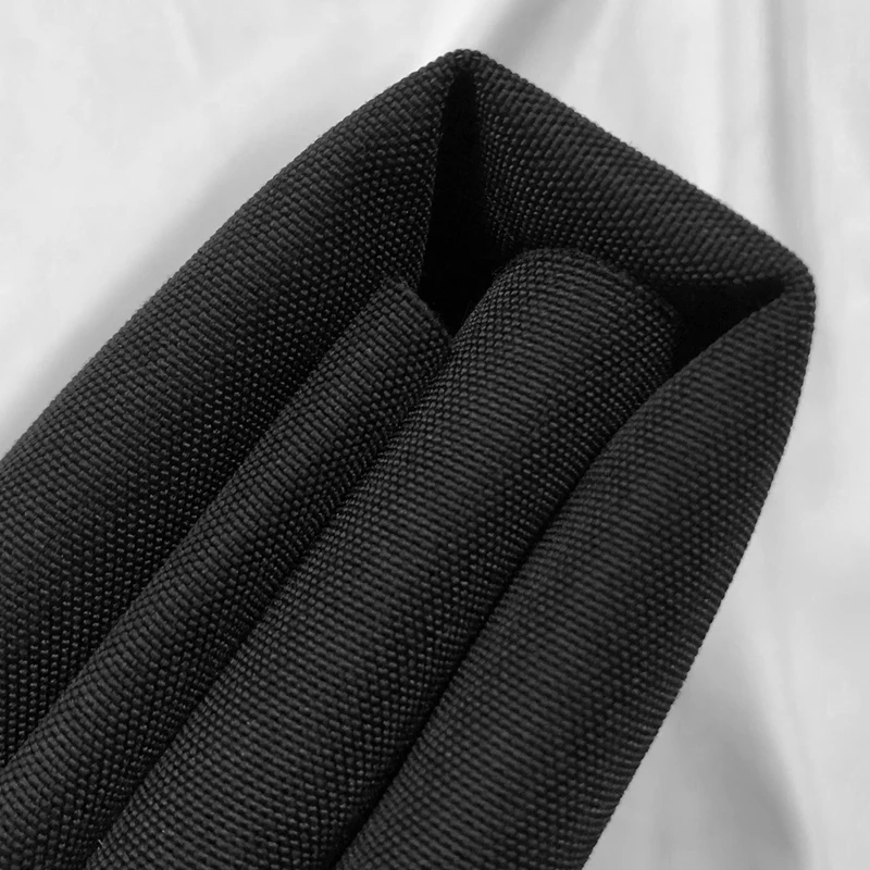 Бесплатная доставка 1*1 5 м сверхтолстая Cordura 1000D черная нейлоновая ткань короткий