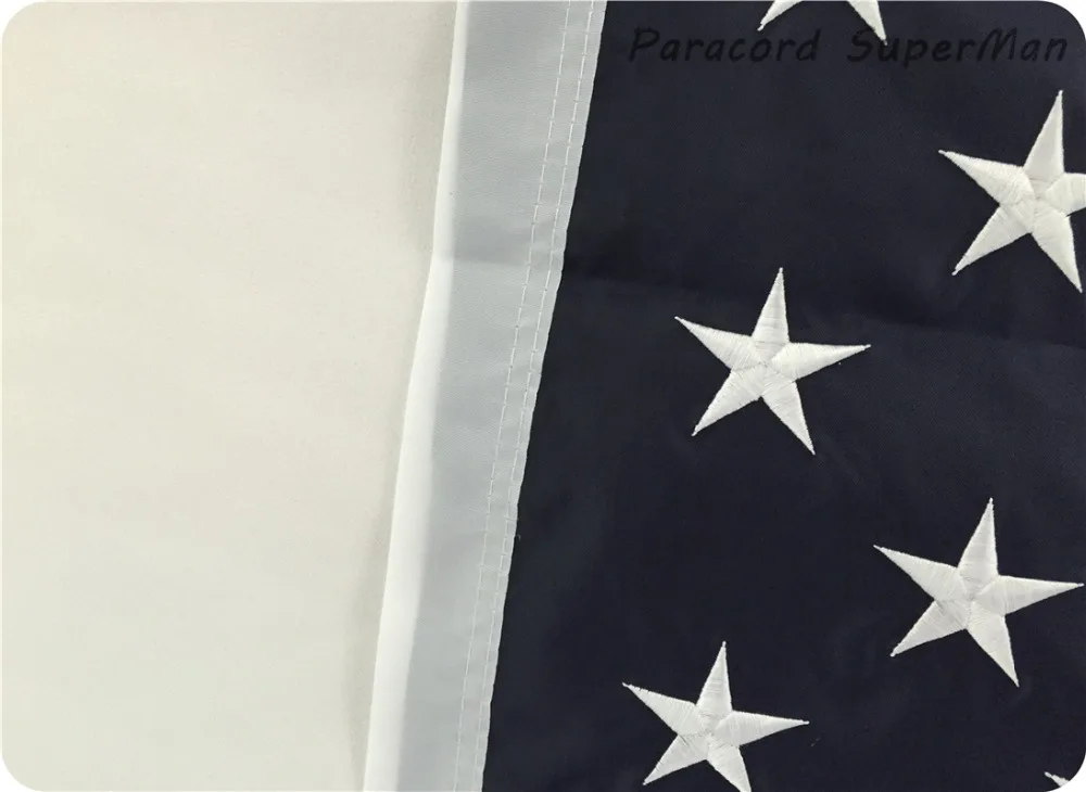 Вышитые звезды 3*5 футов висящий Американский национальный флаг вышивка вышитые