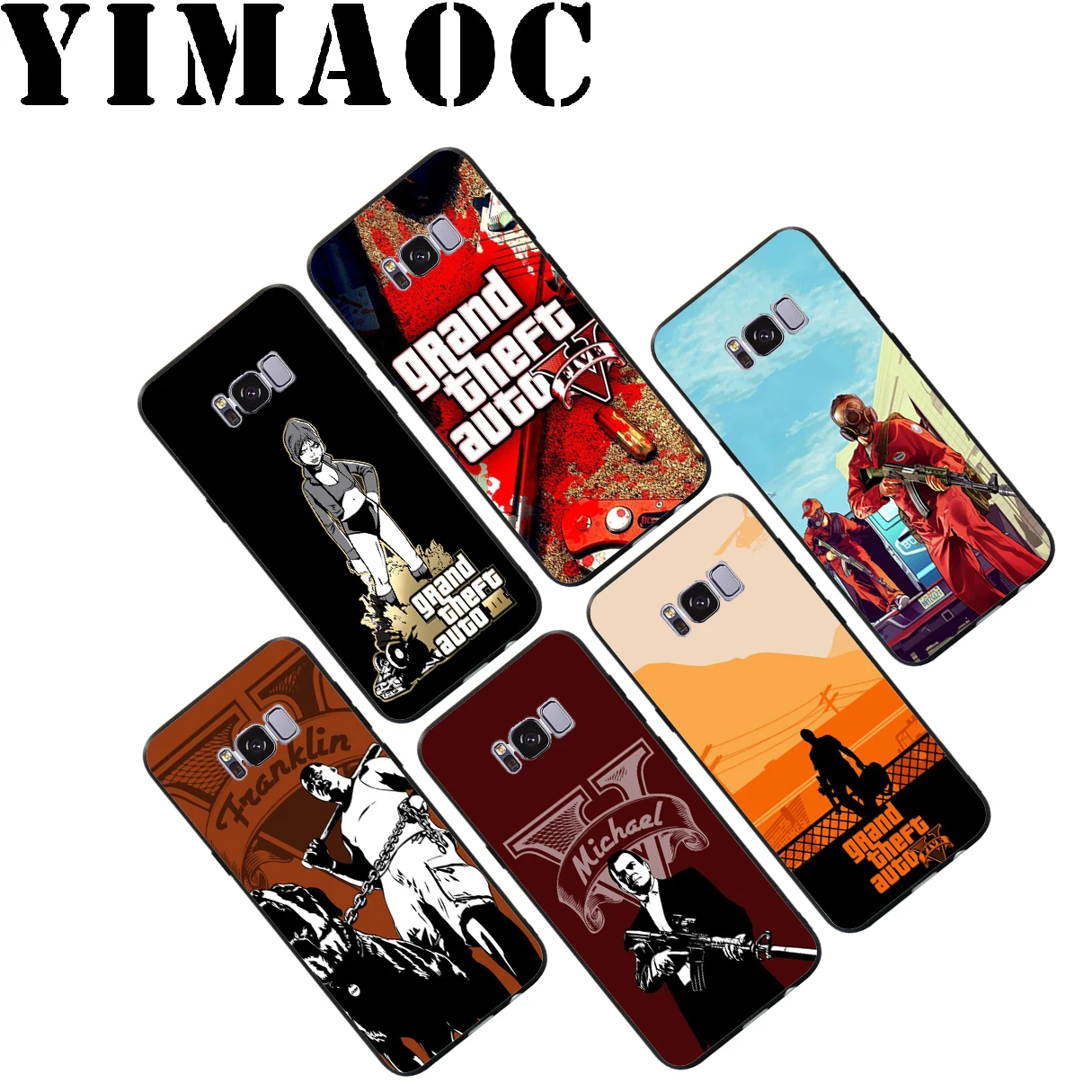 Мягкий чехол YIMAOC GTA 5 Grand Theft для Samsung Galaxy S10 S10e S9 S8 A6 Plus S7 S6 Edge A7 A5 A3 J6 Note 9 8 |