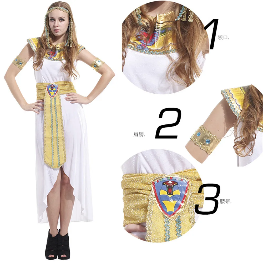 Косплей Египетский Костюм царя для взрослых мужчин и женщин Костюм Принца одежда костюмы на Хеллоуин костюмы на карнавал костюм для вечеринки