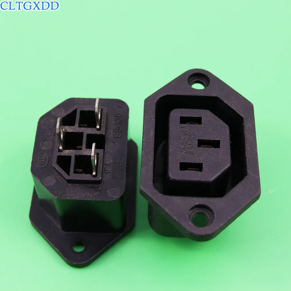 

cltgxdd IEC 320 C13 Screw Type Power Socket Connector AC 250V 10A