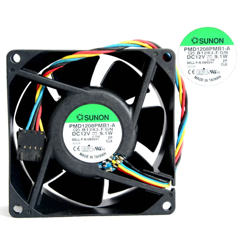 SUNON PMD1208PMB1 A(2) охлаждающий вентилятор для YW713 80x80x38 12 В постоянного тока 8038 A мм 8
