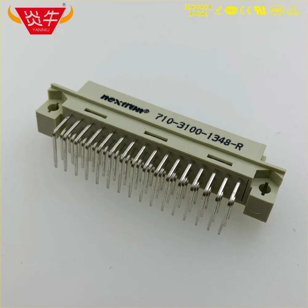 348 DIN41612 DIN разъем 710-3100-1348-R 3*16P 48PIN женский правый Угловые булавки европейская розетка 9001-18481COOA NEXTRON OUPIN