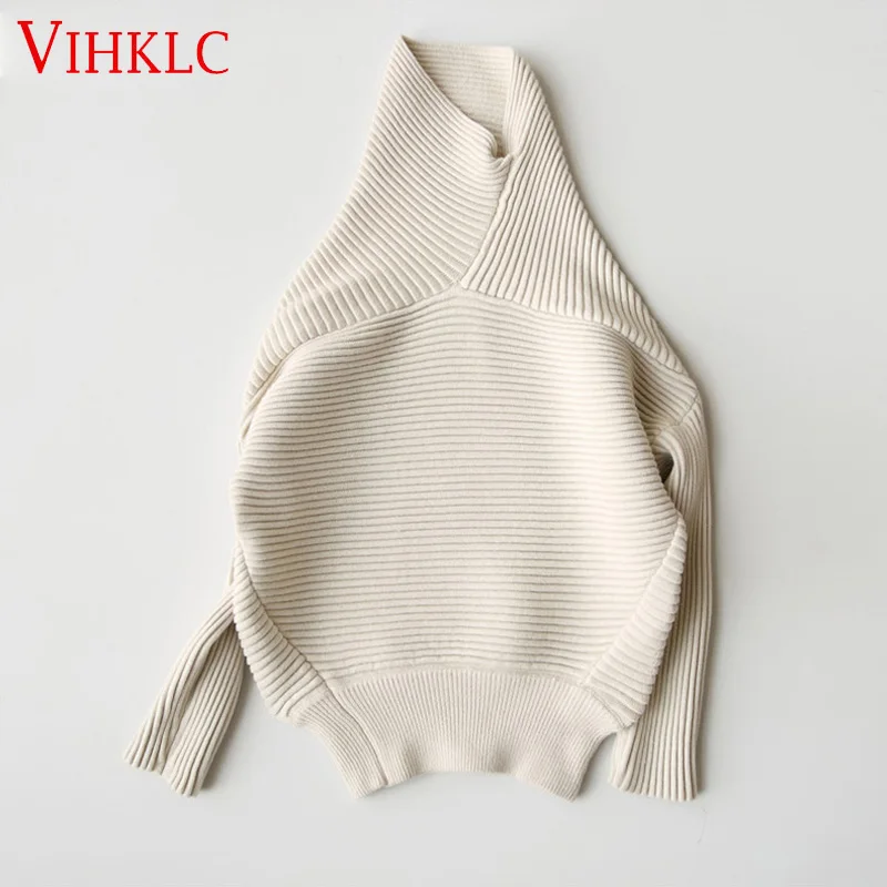 Seasons A word collar Cashmere Sweater New women loose big yards bat shirt was thin short-sleeved knit hedging wild C556 | Женская