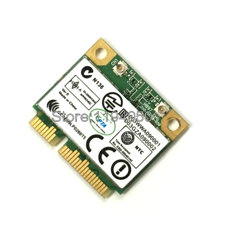 Беспроводная сетевая карта WDXUN Atheros AR9287 AR5B97 BGN 300 Мбит/с 802 11 b/g/n половина PCI E Wi Fi|atheros