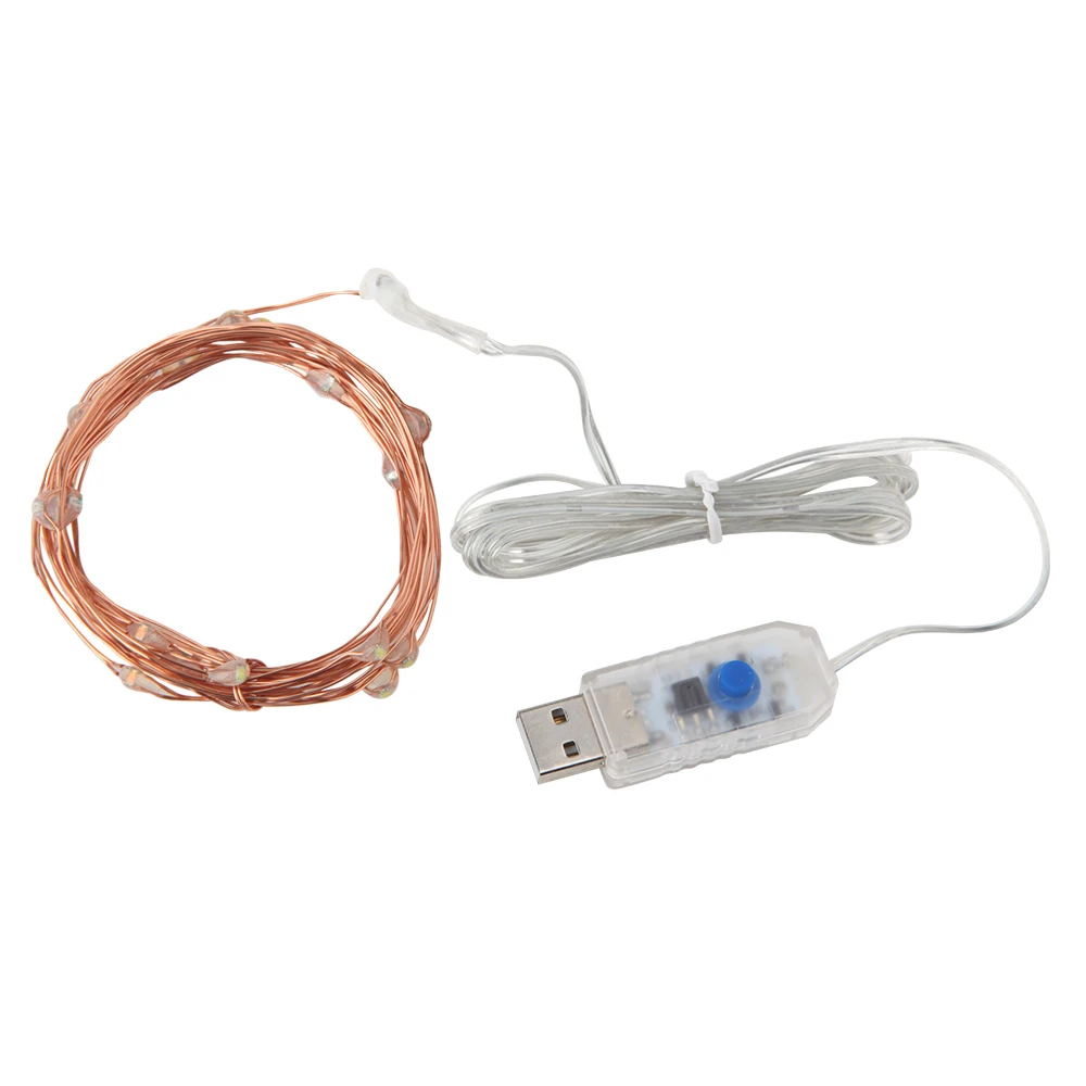 5 м/10 м USB светодиодный светильник s с функцией синхронизации медный провод