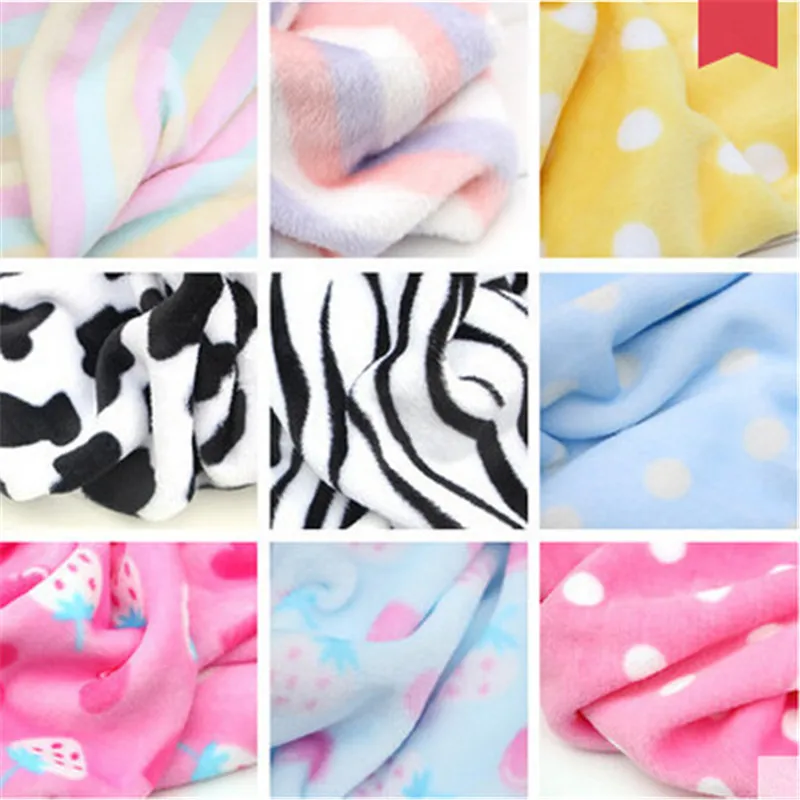 Ширина 160 см * 100 см/pc Мультфильм Фланель Ткани DIY Ремесло Отпечатано Младенца и