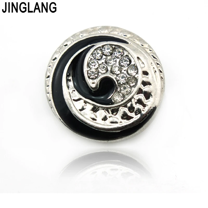 JINGLANG оптовая продажа модные 18 мм Металлические талисманы на кнопках браслеты