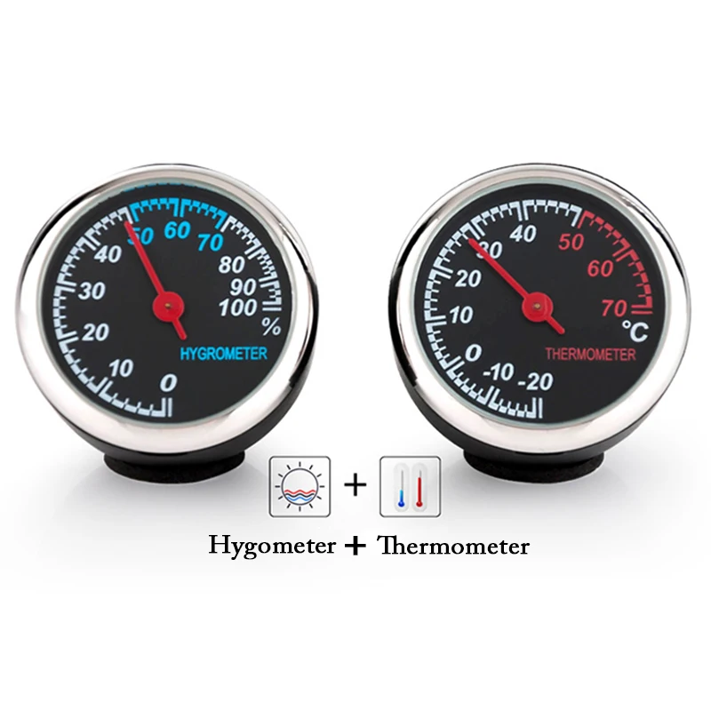 OVERE миниатюрные автомобильные цифровые часы термометр гигрометр для BMW Mercedes Renault