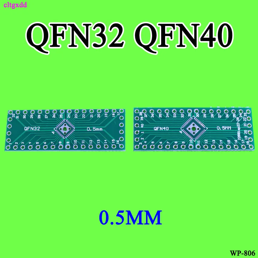 Cltgxdd 10 шт. материнская плата QFN32 QFN40 к DIP32 DIP40 0 5 мм адаптер для розетки