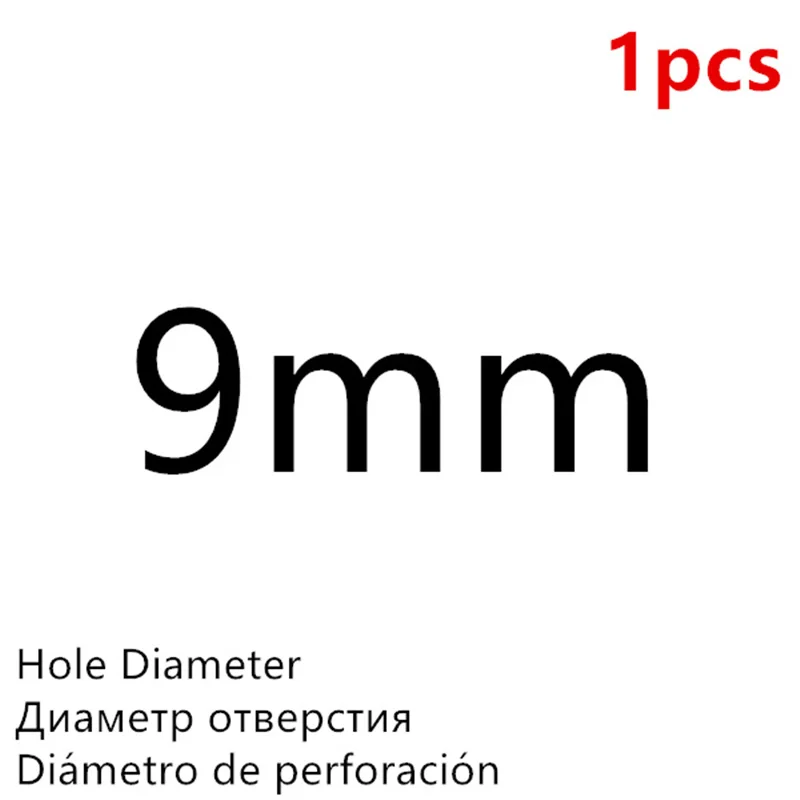 Black 9mm - 1Pcs Высокое Качество Дырокол для пробивки отверстий в коже Круглый стальной кожаный дырокол 1 мм-25 мм металлические прокладки пластиковые резиновые инструменты - Цвет: Black 9mm - 1Pcs