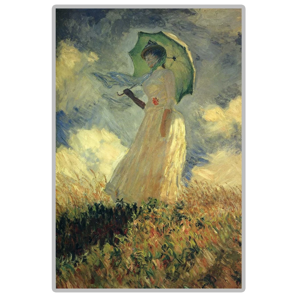 Клод моне дама с зонтиком стиль картины