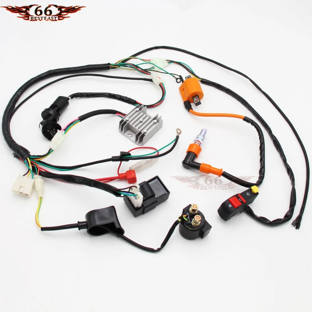 Полная электрика жгут проводов производительность катушки CDI 150 200 250cc 300cc ATV Quad