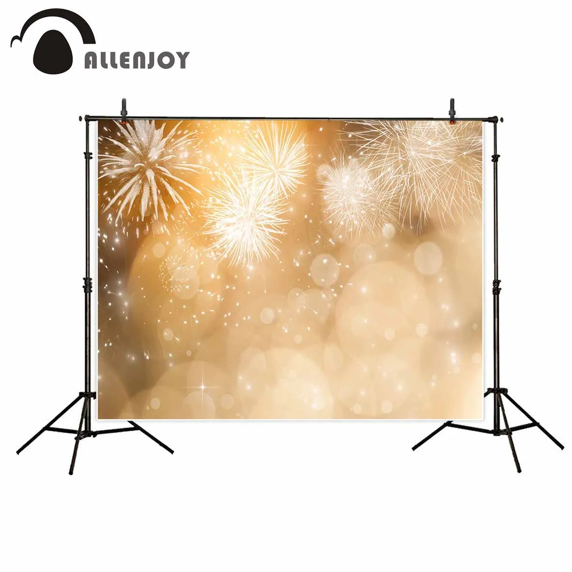 Фон для фотосъемки Allenjoy с изображением фейерверка празднования Нового года
