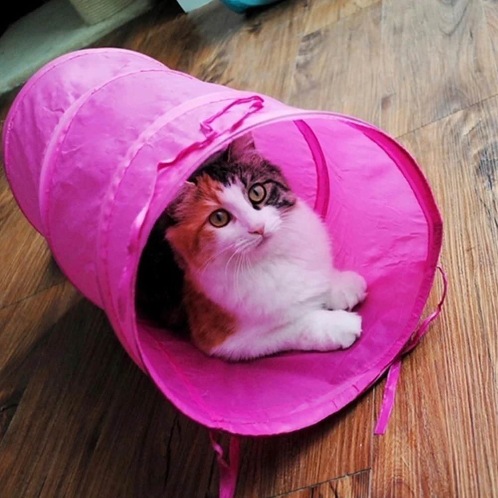 50*25 см ПЭТ играет туннель кролик котенок складной кошка складная игрушка длинные