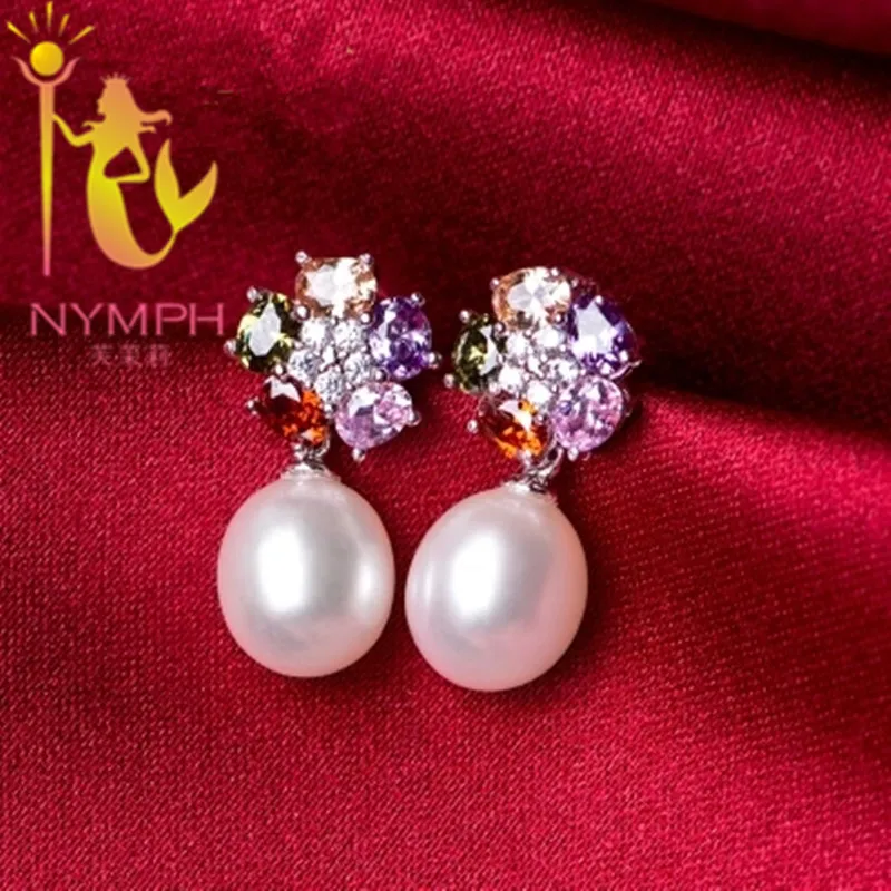 Женский ювелирный комплект из колье и серёг серебра 925 пробы|jewelry sets|nymph pearlnymph jewelry