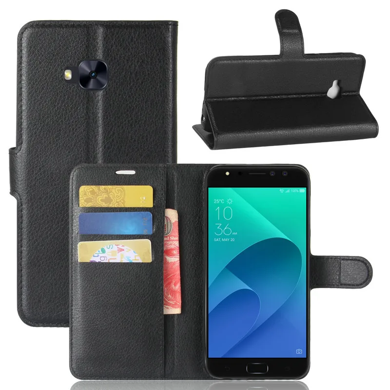 Роскошный кожаный чехол-кошелек с откидной крышкой для Asus Zenfone 4 Selfie Pro ZD552KL 5 дюйма