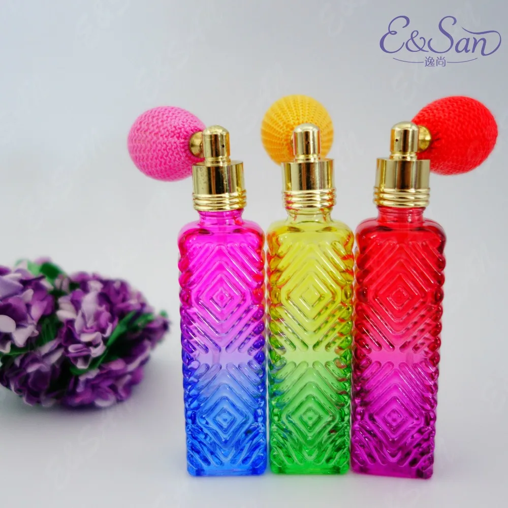 

PSQ112-12ML Rhombus Airbag Perfume Glass Spray Empty Bottle 100PCS/LOT