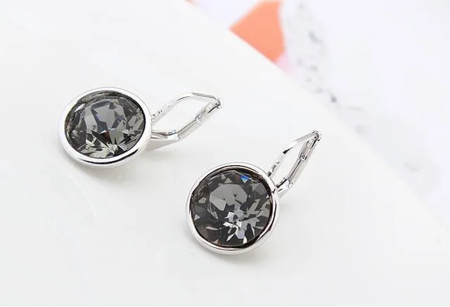 Labekaka,, оригинальные, украшенные кристаллами Swarovski Bella, мини серьги для пирсинга, модные, вечерние, ювелирные изделия, подарок для женщин