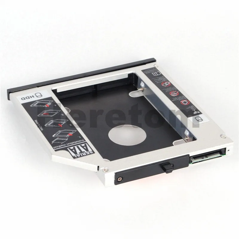 Новинка алюминиевый корпус 12 7 мм SATA для DVD интерфейса адаптер Optibay установки
