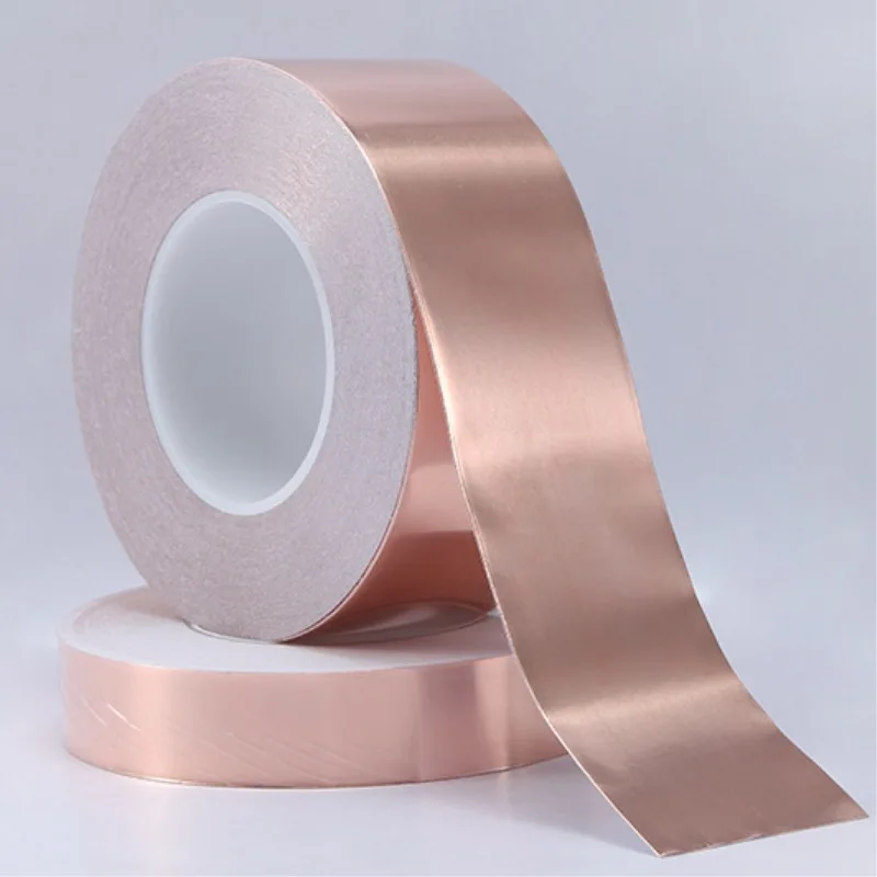 50 метров односторонняя проводящая медь фольга лента клейкая EMI Экранирование