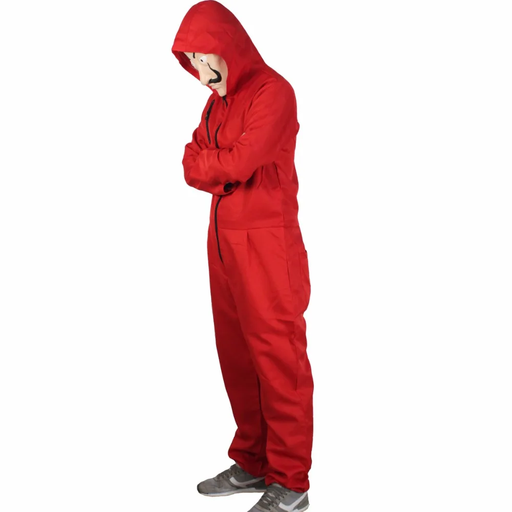 Salvador Dali Movie Costume Money Heist The House of Paper La Casa De Papel Cosplay Halloween Party Costumes with Face Mask |