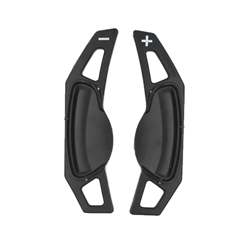 Черный 2 предмета Алюминий сплав Руль сдвиг весло Shifter для Benz Smart Fortwo - Цвет: Черный