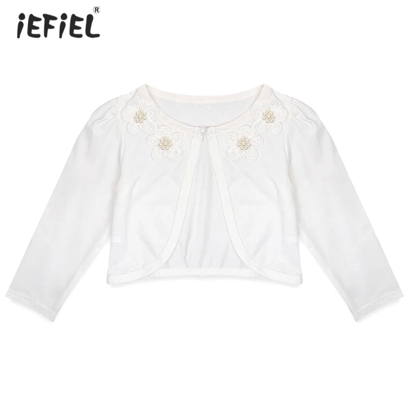 Детское Болеро для малышей Верхняя одежда детей куртка невесты накидка девочек