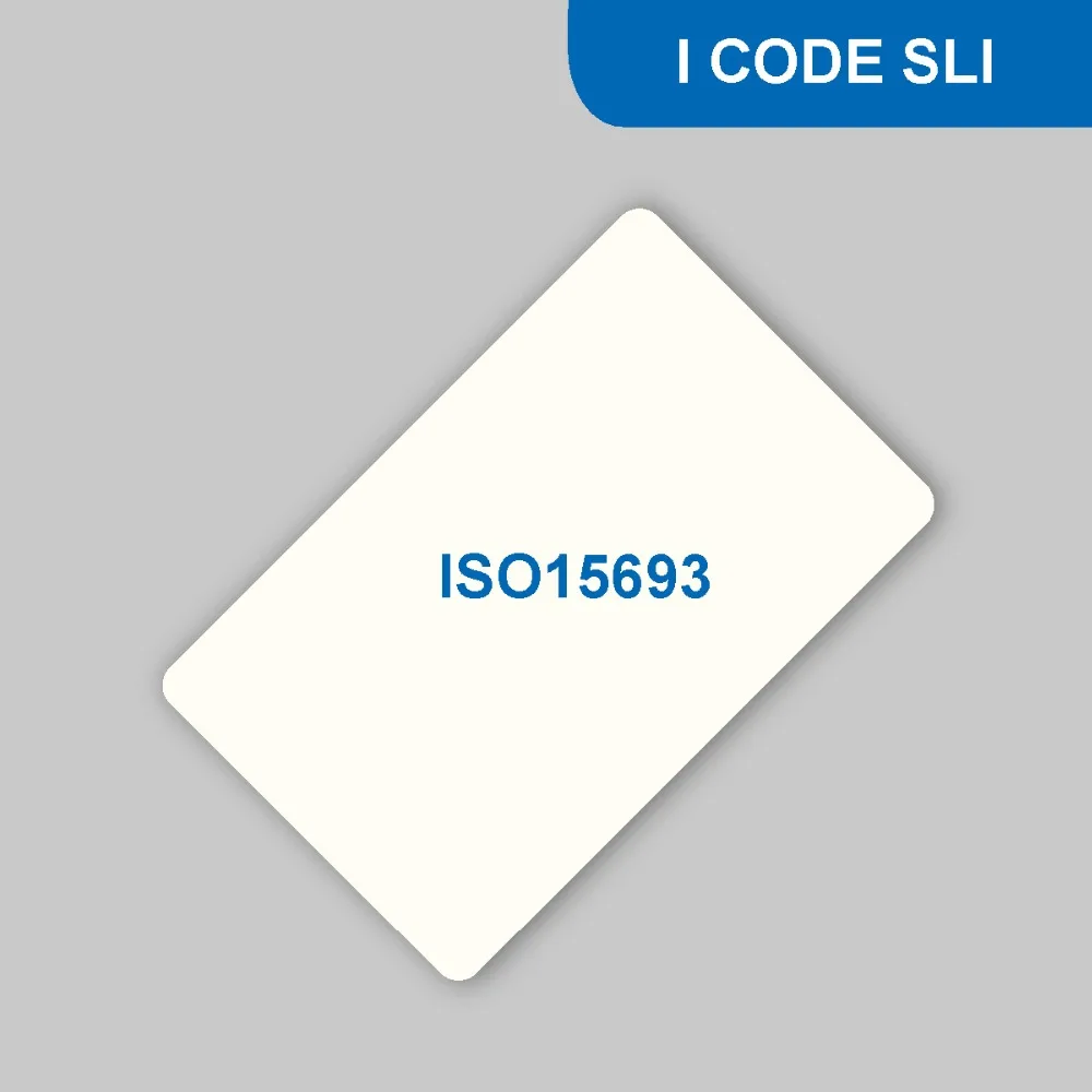 Смарт-карта RFID из ПВХ для контроля доступа ISO15693 13 56 МГц бит с чипом I CODE SLI