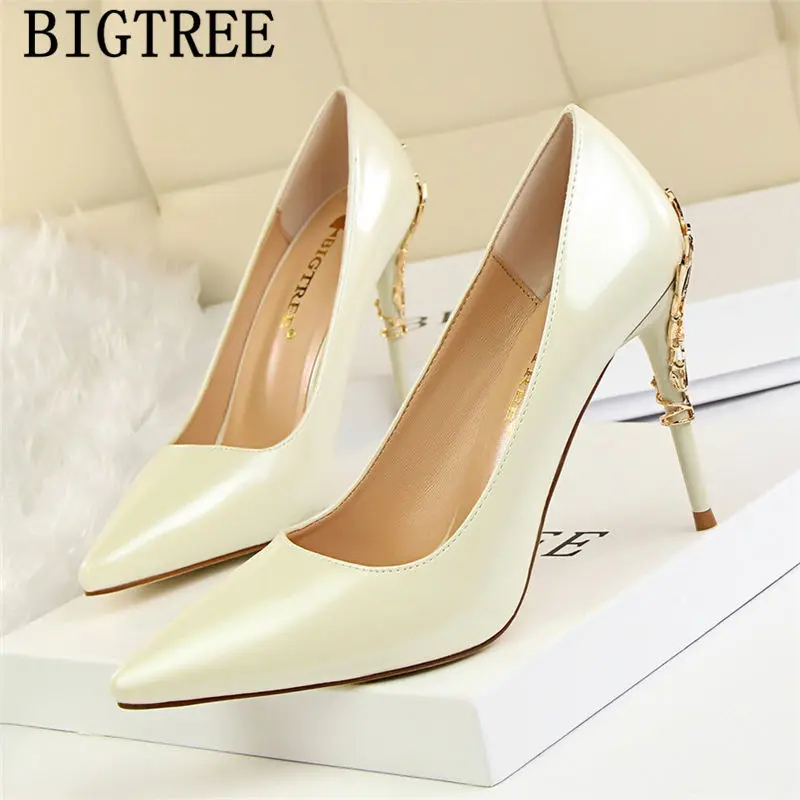 Pumps Women Shoes Black Heels Bigtree Wedding Extreme High Sexy Dress Pointed Toe Ayakkabi | Обувь
